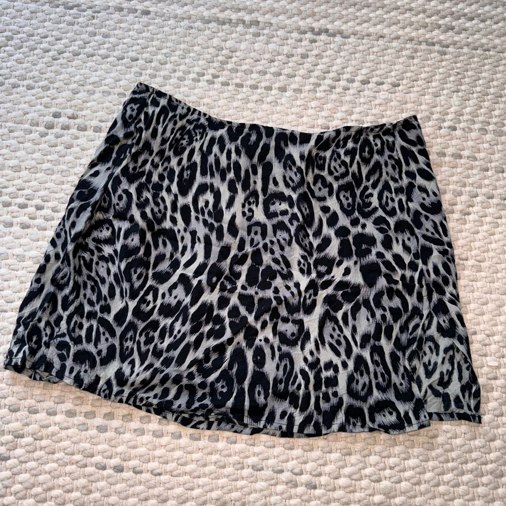 Motel Rocks Leopard Mini Skirt